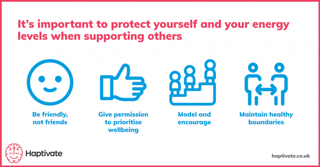 Graphic - It's important to protect yourself and your energy levels when helping others