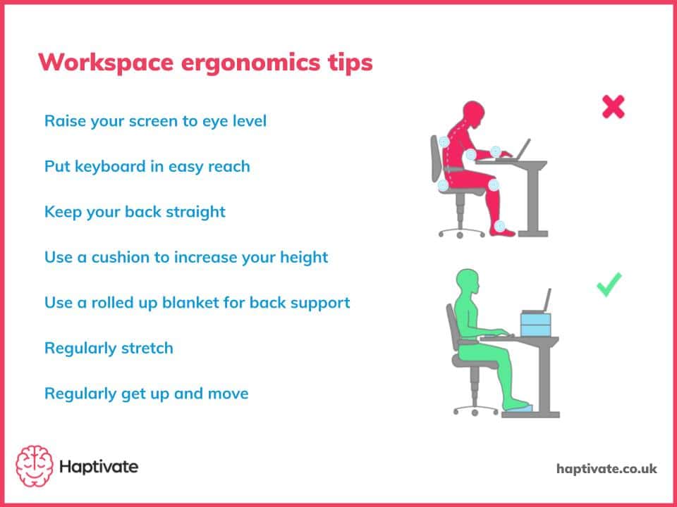 Infographic: Workspace ergonomics tips